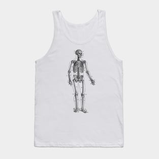 Forward Facing Skeletal Diagram - Vintage Anatomy Tank Top